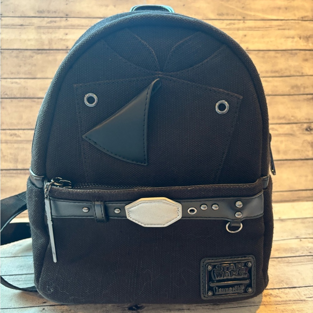 Loungefly Star Wars Return of the Jedi Luke Skywalker Black Backpack w/wallet